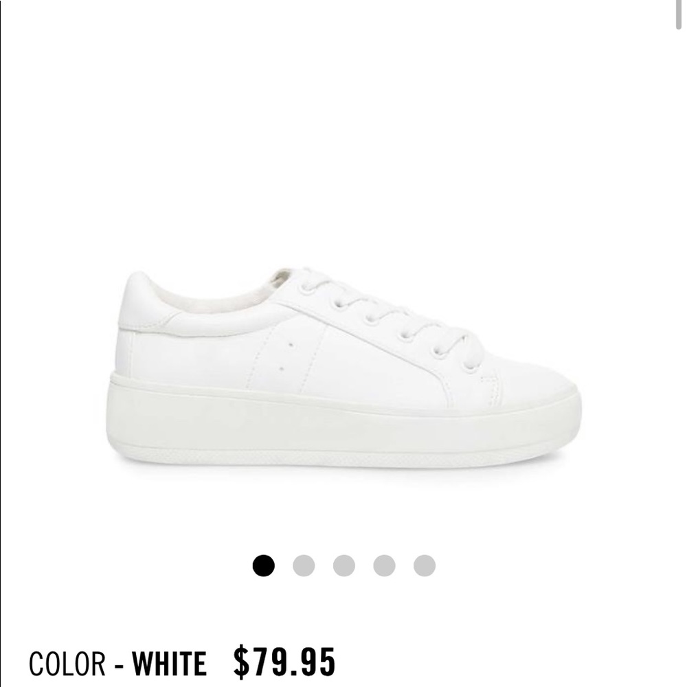 Steve Madden Bertie White Platform Sneaker